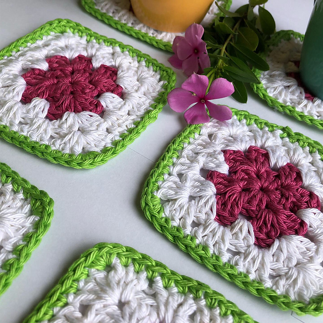 Granny Square Coaster