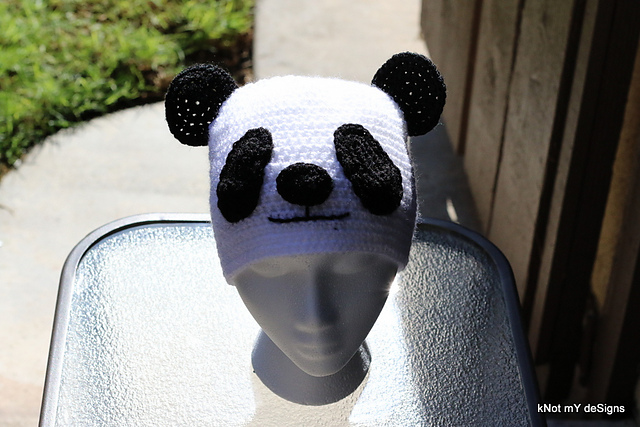 Toddler's Panda Hat