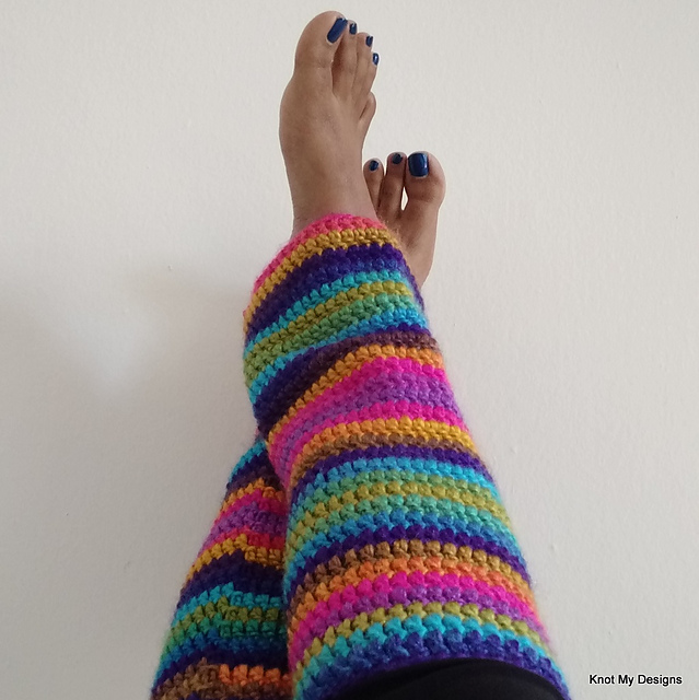 Rainbow Shaded Leg Warmer