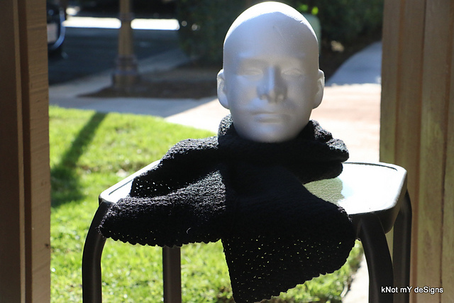 Two Faced Black Scarf