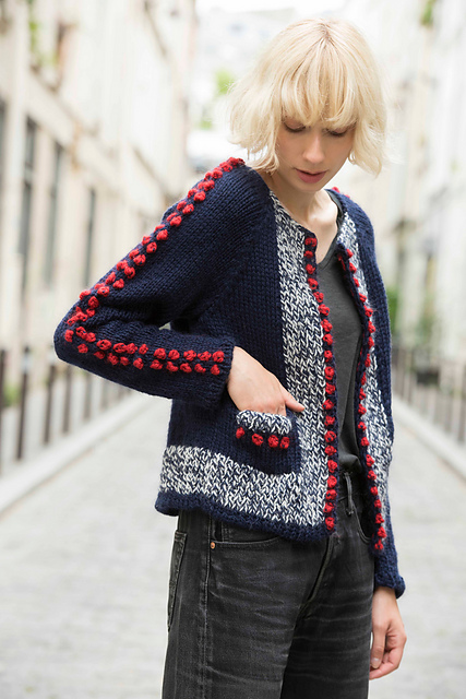 Ravelry: P14 おもちゃのカーディガン (toy's cardigan) pattern by