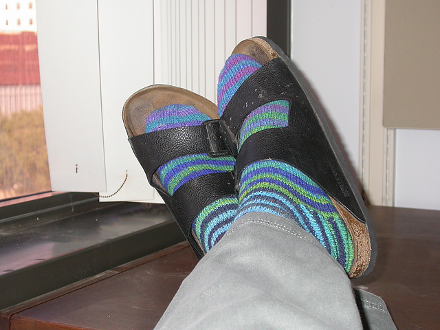 Stripey Noro Socks