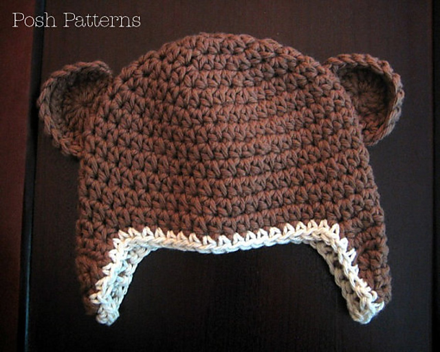 Monkey Earflap Hat 146