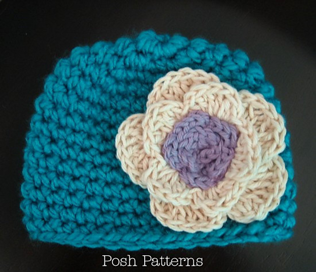 Baby Cloche Hat With Flower