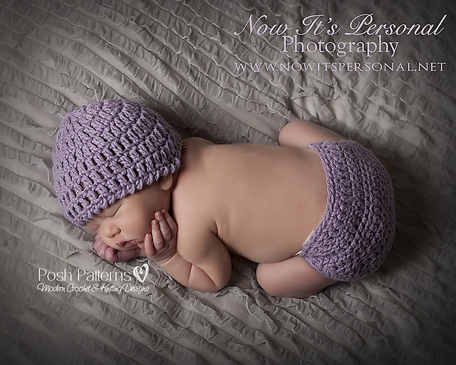 Newborn Hat & Diaper Cover Set 142
