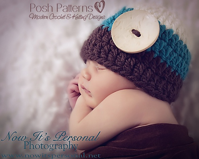 Baby Button Beanie