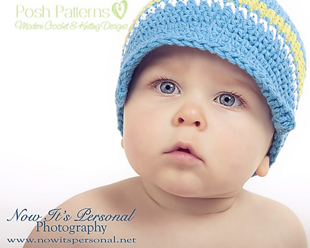 Easy Crochet Newsboy Visor 112