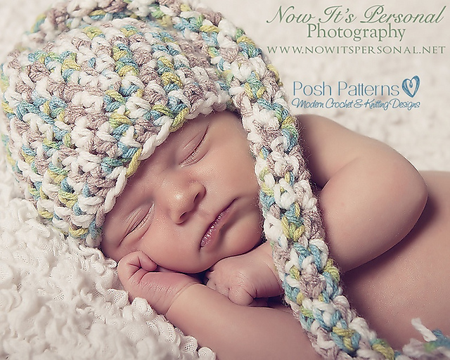 Long Tail Pixie Crochet Hat 154
