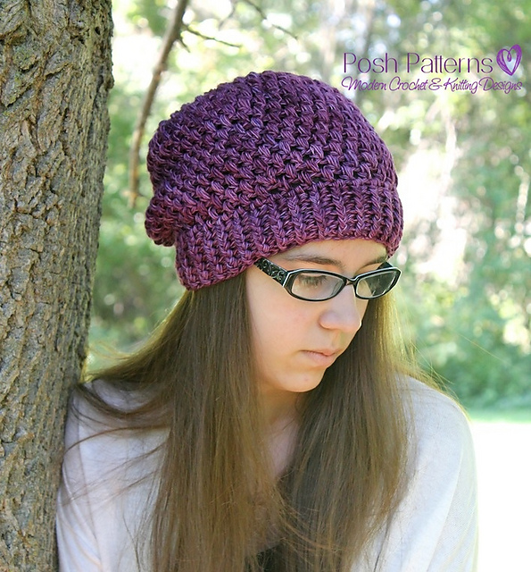 Puff Stitch Slouchy Hat 378