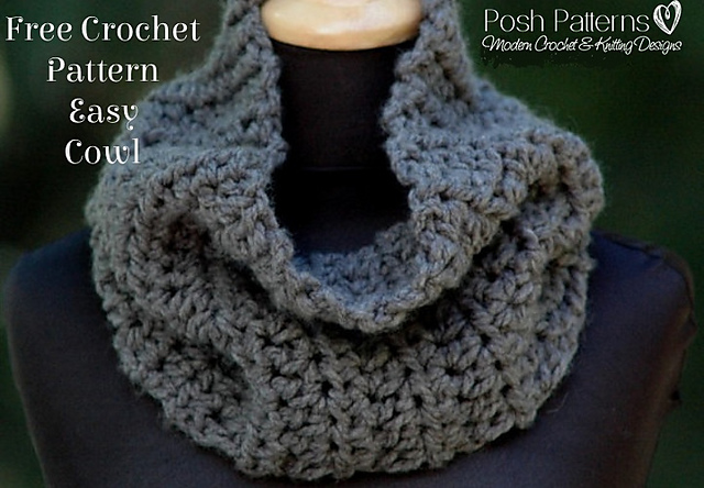 Easy Crochet Cowl