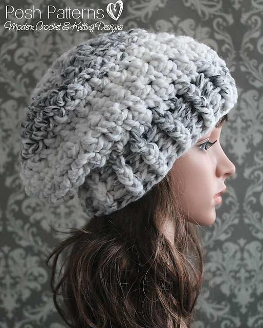 Textured Slouchy Hat 408