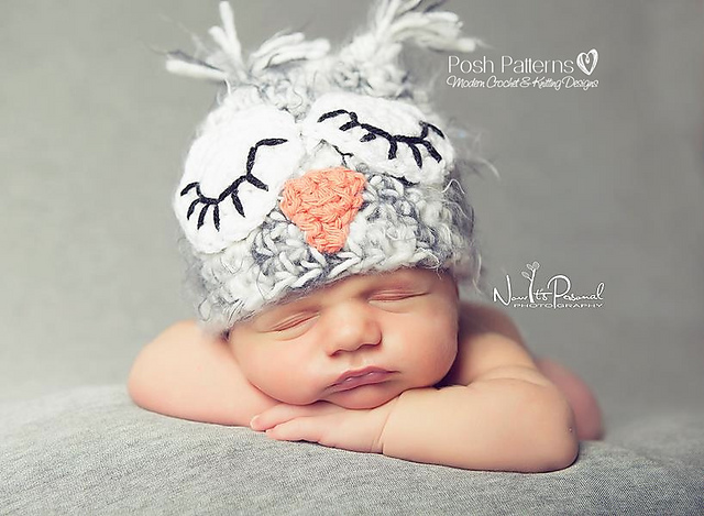 Easy Owl Baby Hat 109