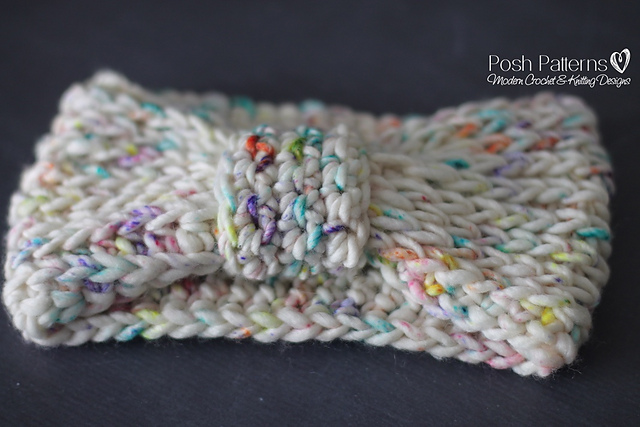 Knit Look Crochet Headband 439