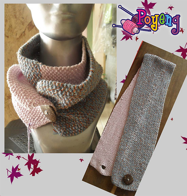 Two tone neck warmer