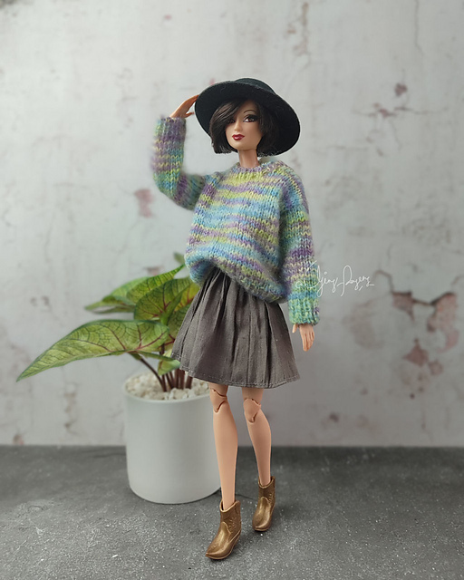 Pullover for 1/6 doll unisex