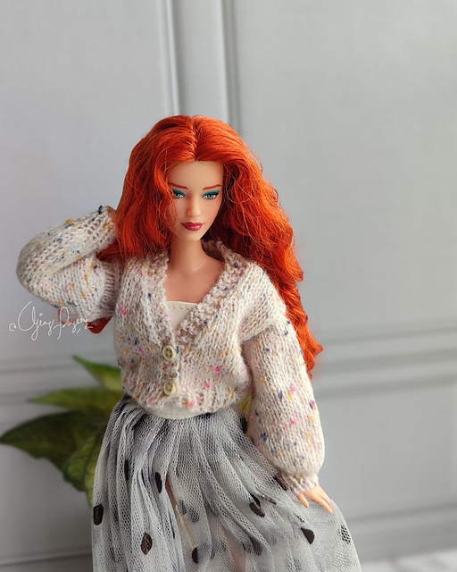 Balloon Cardigan for 1/6 Female Doll