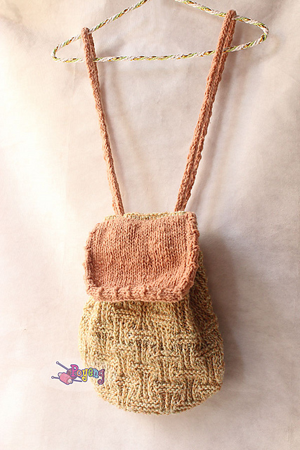 Basketweave Small Backpack