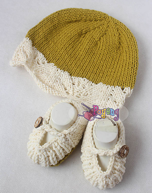 For Her Baby hat & booties set