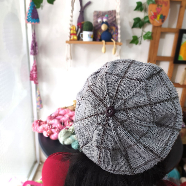 Windowpane Beret
