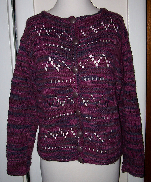 Lace Stripe Cardigan