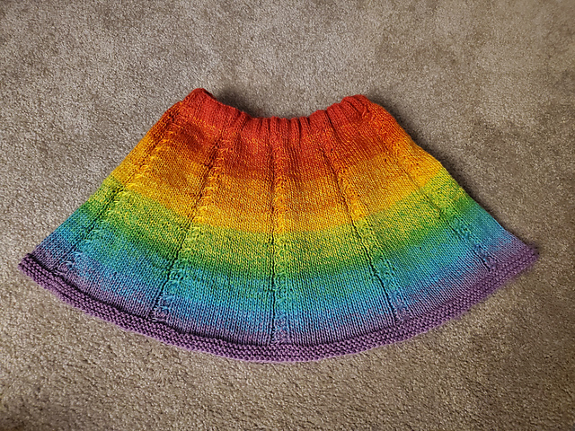 Skirt with Drawn Cables #163