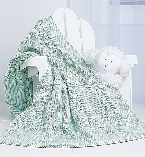 Cable Patches Blanket