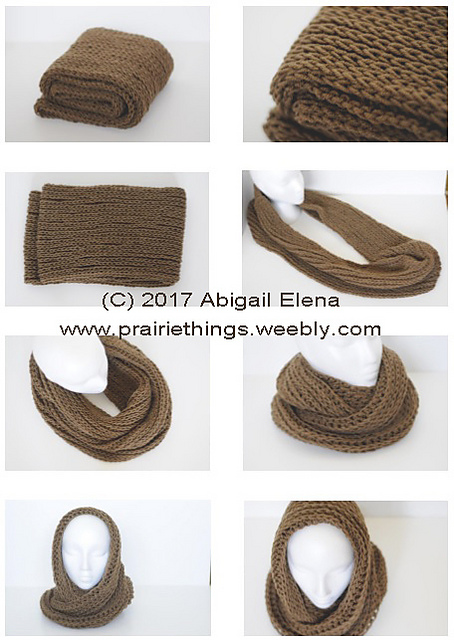 Knit-Look Infinity Scarf