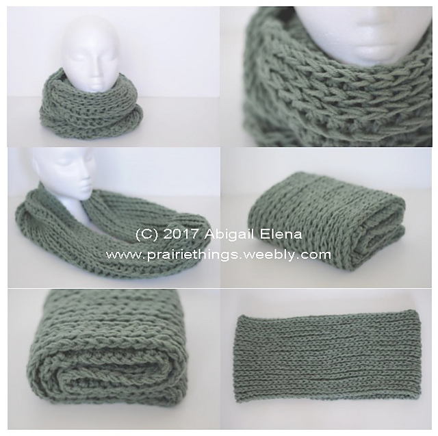 Knit-Look Chunky Infinity Scarf