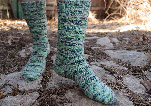 Tilled Row Socks
