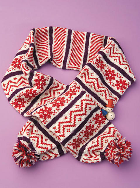 #57 Fair Isle Tube Scarf