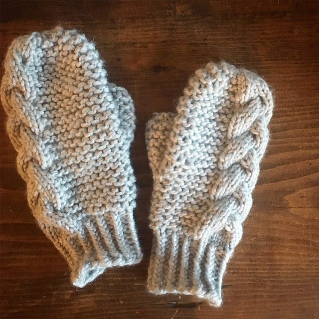 Braided Cable Mittens