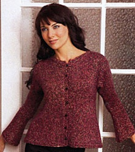 Empire Waist Cardigan with Bell Sleeves