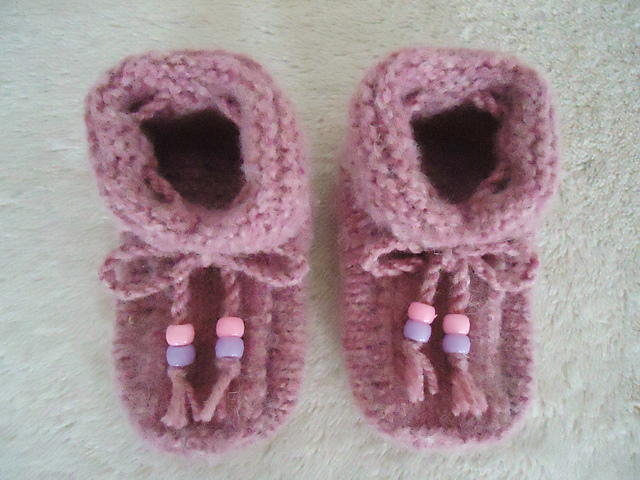 Felted Baby Moccasins