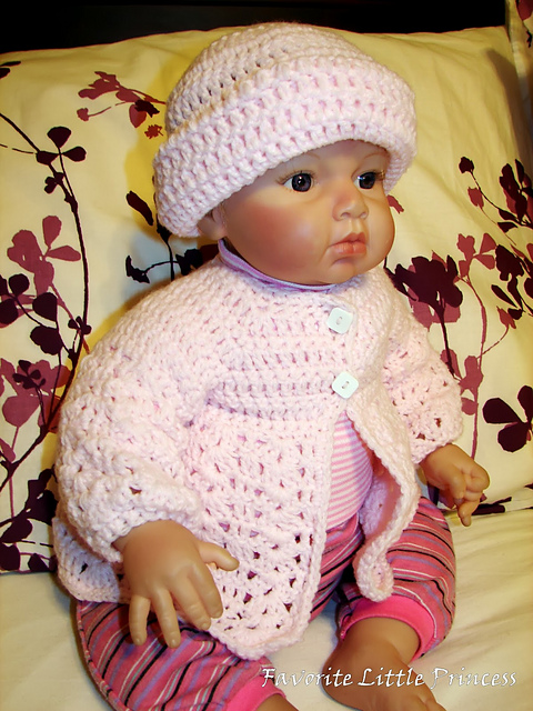 Easy Baby Sweater and Hat