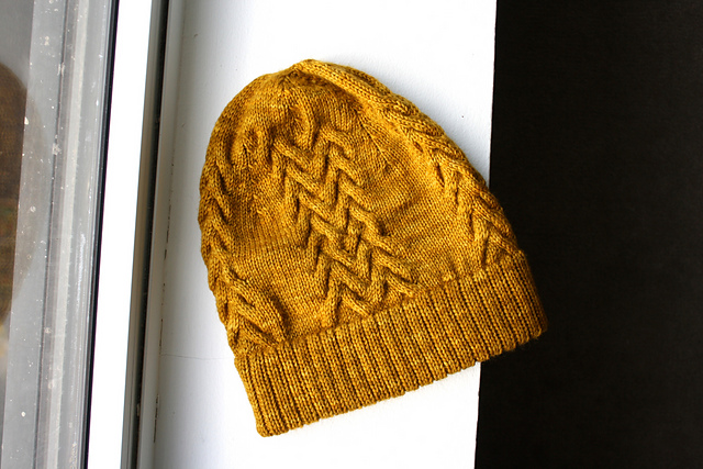 Lazy Chevron slouchy beanie