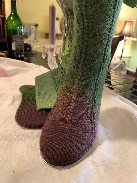 Grape Leaf Socks