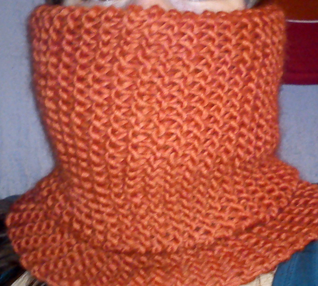 Super Easy Huge Colored Cowl