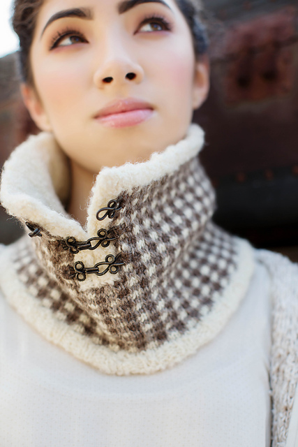 Gingham & Wool Cowl