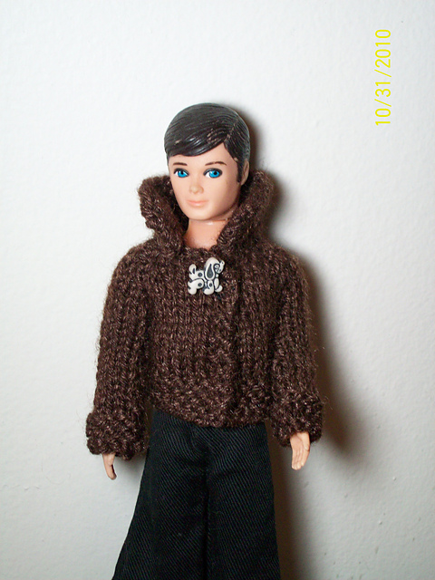 Raglan Cardi / Coat & Hat Pattern for Gary Doll by Topper Toy Corporation