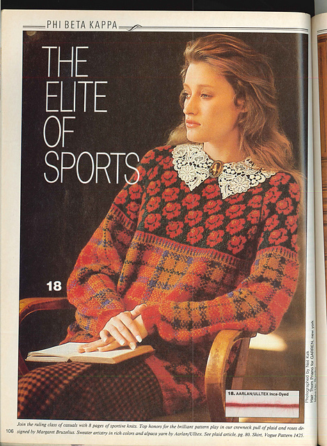 #18 Plaid and Rose Pattern Pullover