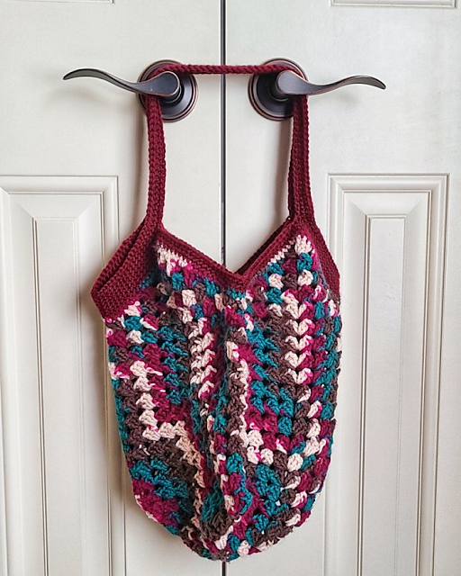 Open Granny Square Bottom Bag
