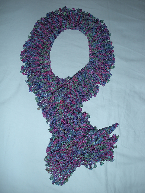 4102D Ruffled Butterfly Scarf & Wrap