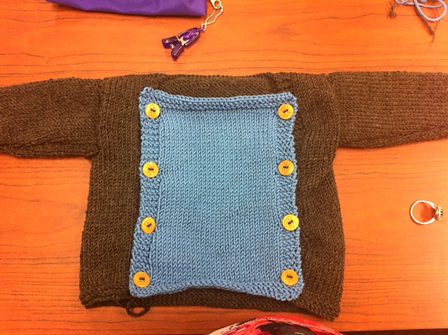 Ravelry: Button Panel Pullover pattern by Nancy MacMillan