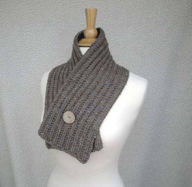 Button Wrap Scarf