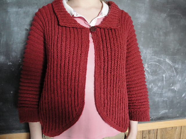 05 Cropped Jacket with Batwing Sleeves