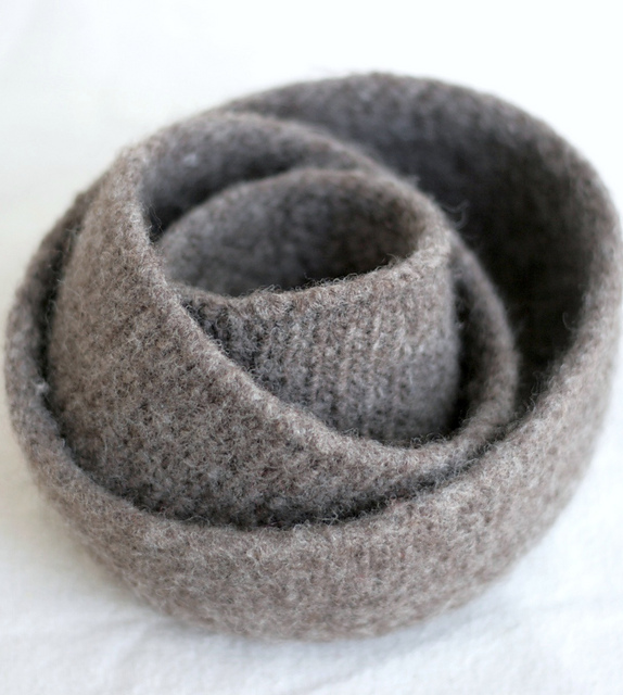 Twice-Felted Goldilocks Bowls