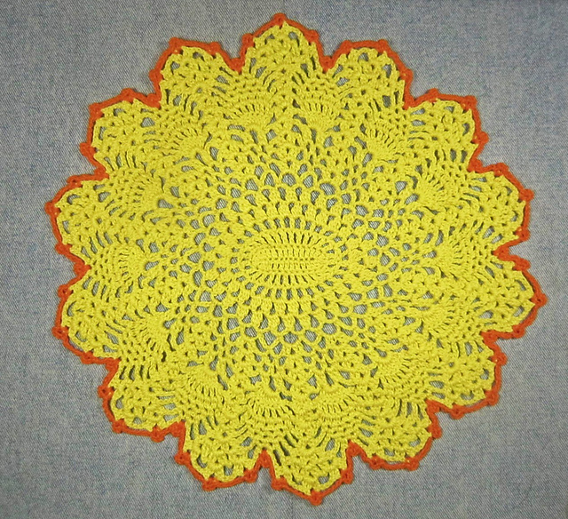 Oval Pineapple Doily
