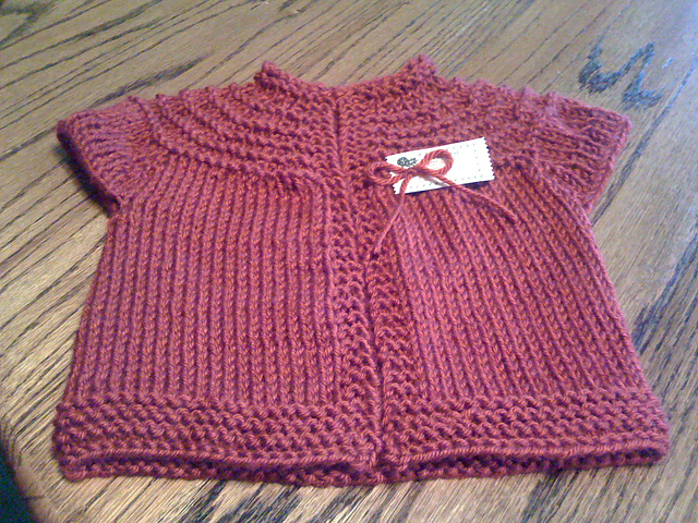 Baby Vest Garter Ridges