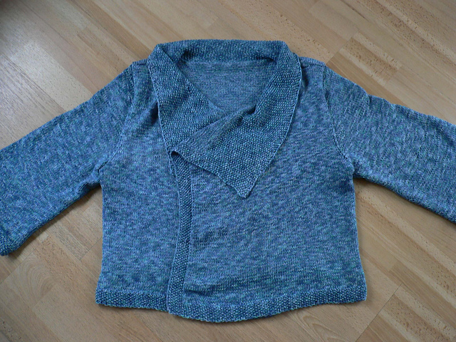 # 30 Kurze, melierte Jacke