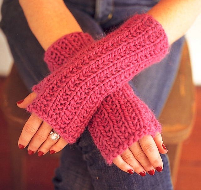 ribby wrist warmers